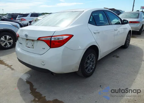 2016 Toyota Corolla Le from USA, damaged, VIN 5YFBURHE1GP478221